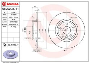BREMBO Bremsesæt, skivebremser sg00000b63 bagaksel fuld 300mm 10mm for VOLVO JAGUAR LAND ROVER