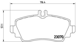 BREMBO Bremsesæt, skivebremser sg00000cj9 foraksel fuld 260mm 12mm for MERCEDES-BENZ