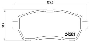 BREMBO Bremsesæt, skivebremser sg00000ck5 foraksel lukket 258mm 23mm for FORD MAZDA TOYOTA DAIHATSU SUZUKI