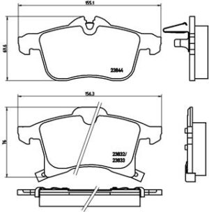 BREMBO Bremsesæt, skivebremser sg00000ck9 foraksel lukket 257mm 22mm for OPEL GENERAL MOTORS FIAT SATURN VAUXHALL AC