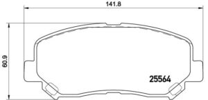 BREMBO Bremsesæt, skivebremser sg00000ckh foraksel indvendig ventileret 297mm 28mm for MAZDA MAZDA (CHANGAN)