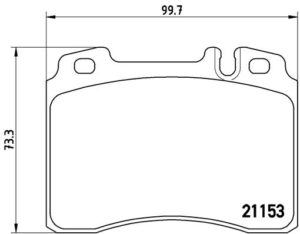 BREMBO Bremsesæt, skivebremser sg00000ckm foraksel indvendig ventileret 288mm 25mm for MERCEDES-BENZ