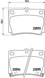 BREMBO Bremsesæt, skivebremser sg00000ckx bagaksel indvendig ventileret 315mm 18mm for MITSUBISHI MITSUBISHI (GAC)