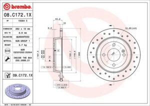 BREMBO Bremsesæt, skivebremser sg00000cl1 bagaksel fuld 262mm 10mm for GEELY KIA (DYK) HYUNDAI KIA HYUNDAI (BEIJING)