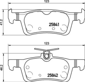 BREMBO Bremsesæt, skivebremser sg00000cle bagaksel fuld 253mm 12mm for FORD