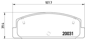 BREMBO Bremsesæt, skivebremser sg00000cli bagaksel fuld 280mm 10mm for MAZDA MITSUBISHI NISSAN HAIMA (FAW)