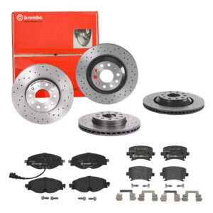 BREMBO Bremsesæt, skivebremser sg00000e2t foraksel perforeret/ventileret 288mm 22mm for SEAT AUDI (FAW) SKODA VW AUDI VW (FAW) SKODA (SVW)