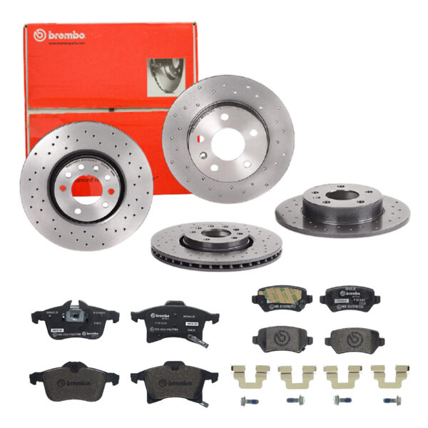 BREMBO Bremsesæt, skivebremser sg00000e4e bagaksel fuld 264mm 25mm for OPEL VAUXHALL SAAB GENERAL MOTORS SATURN AC KIA