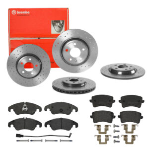 BREMBO Bremsesæt, skivebremser sg00000e4k bagaksel perforeret/ventileret 320mm 12mm for AUDI (FAW) AUDI SEAT SKODA VW VW (FAW)