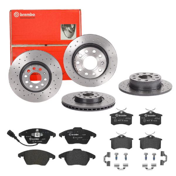 BREMBO Bremsesæt, skivebremser sg00000e4r bagaksel perforeret 253mm 25mm for CITROËN FORD MG (SAIC) ROEWE (SAIC) LANCIA ZHONGHUA (BRILLIANCE) VW PEUGE