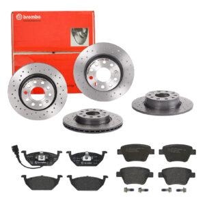 BREMBO Bremsesæt, skivebremser sg00000e59 bagaksel perforeret/ventileret 272mm 22mm for ROEWE (SAIC) VW SKODA SEAT AUDI VW (FAW) SKODA (SVW) VW (SVW)