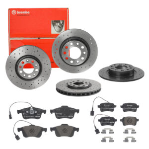 BREMBO Bremsesæt, skivebremser sg00000e5l bagaksel perforeret 264mm 10mm for ALFA ROMEO FIAT (GAC) DODGE CHRYSLER