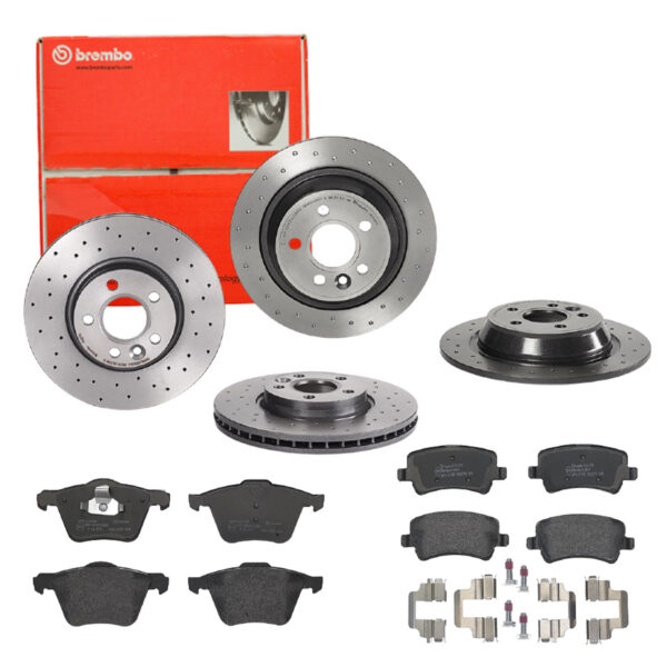 BREMBO Bremsesæt, skivebremser sg00000e70 bagaksel perforeret 300mm 11mm for FORD FORD (CHANGAN) VOLVO VOLVO (CHANGAN) LAND ROVER