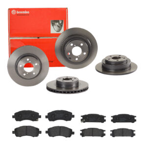 BREMBO Bremsesæt, skivebremser sg00000e73 bagaksel indvendig ventileret 266mm 10mm for SUBARU NISSAN