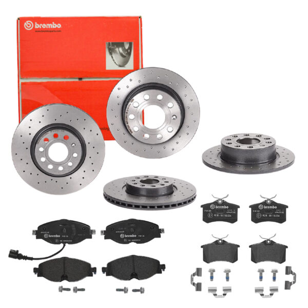 BREMBO Bremsesæt, skivebremser sg00000e83 bagaksel perforeret 253mm 25mm for CITROËN PEUGEOT FORD MG (SAIC) ROEWE (SAIC) LANCIA ZHONGHUA (BRILLIANCE)