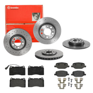 BREMBO Bremsesæt, skivebremser sg00000eaq bagaksel perforeret 278mm 12mm for LANCIA ALFA ROMEO FIAT (GAC) JEEP FIAT JEEP (GAC FCA) MASERATI CHRYSLER D