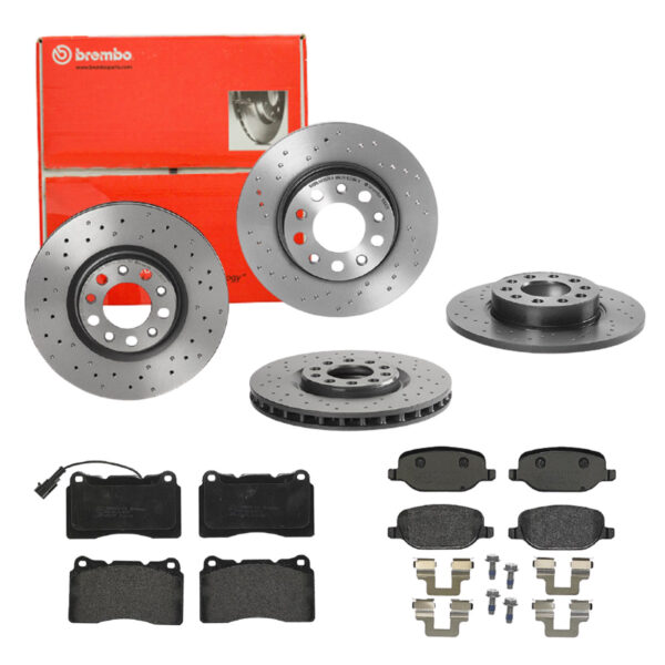 BREMBO Bremsesæt, skivebremser sg00000eaq bagaksel perforeret 278mm 12mm for LANCIA ALFA ROMEO FIAT (GAC) JEEP FIAT JEEP (GAC FCA) MASERATI CHRYSLER D