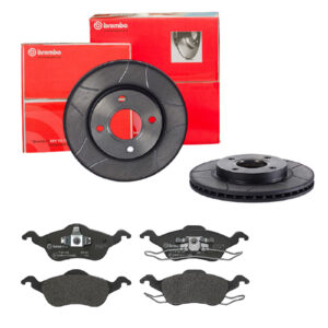 BREMBO Bremsesæt, skivebremser sk8jzzdon4 foraksel indvendig ventileret 258mm 22mm for FORD MAZDA