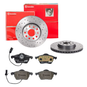 BREMBO Bremsesæt, skivebremser sk8k0ezkr7 foraksel perforeret/ventileret 288mm 25mm for SKODA VW SEAT AUDI SKODA (SVW) AUDI (FAW) VW (FAW)
