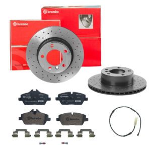 BREMBO Bremsesæt, skivebremser sk8k0ezqq9 foraksel perforeret/ventileret 292mm 22mm for BMW MINI