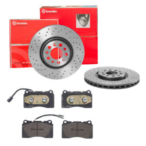 BREMBO Bremsesæt, skivebremser sk8k0f0133 foraksel perforeret/ventileret 330mm 28mm for ALFA ROMEO JEEP (GAC FCA)