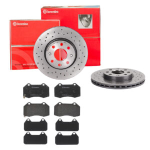 BREMBO Bremsesæt, skivebremser sk8k0f0761 foraksel perforeret/ventileret 257mm 22mm for OPEL VAUXHALL FIAT