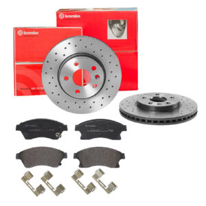 BREMBO Bremsesæt, skivebremser sk8k0f0d17 foraksel perforeret/ventileret 276mm 26mm for OPEL GENERAL MOTORS CHEVROLET VAUXHALL BUICK (SGM)