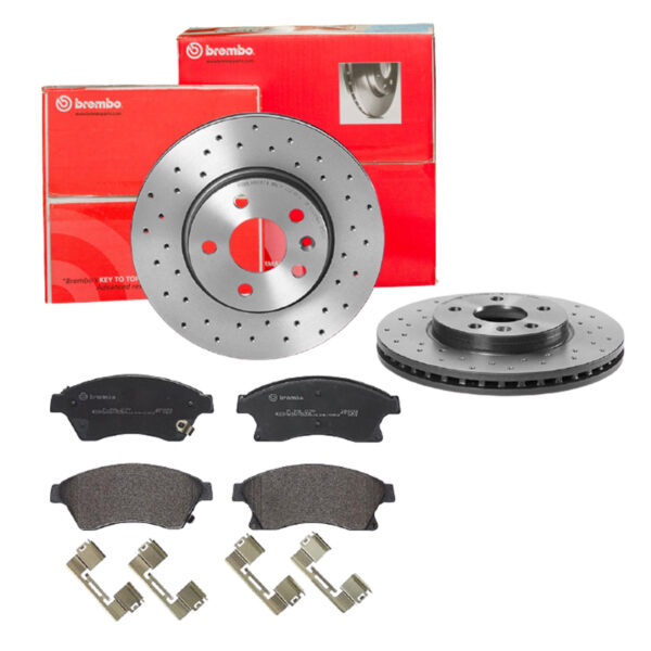 BREMBO Bremsesæt, skivebremser sk8k0f0d17 foraksel perforeret/ventileret 276mm 26mm for OPEL GENERAL MOTORS CHEVROLET VAUXHALL BUICK (SGM)