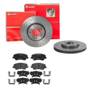 BREMBO Bremsesæt, skivebremser sk8k0f0iq3 foraksel perforeret/ventileret 300mm 28mm for HYUNDAI KIA HYUNDAI (BEIJING)