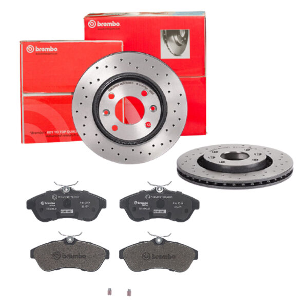 BREMBO Bremsesæt, skivebremser sk8k0f0mq1 foraksel perforeret/ventileret 266mm 22mm for PEUGEOT CITROËN DS OPEL FENGSHEN CITROËN (DF-PSA)