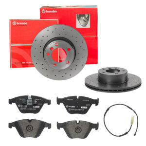 BREMBO Bremsesæt, skivebremser sk8k0f0x27 foraksel perforeret/ventileret 312mm 24mm for BMW BMW (BRILLIANCE)