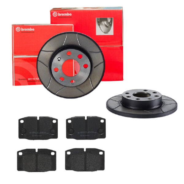 BREMBO Bremsesæt, skivebremser sk8k0f0xt3 foraksel fuld 236mm 12mm for OPEL VAUXHALL BEDFORD