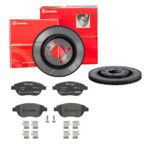 BREMBO Bremsesæt, skivebremser sk8k0f0ya9 foraksel lukket 266mm 20mm for CITROËN PEUGEOT GEELY CITROËN (DF-PSA) FENGXING DONGFENG