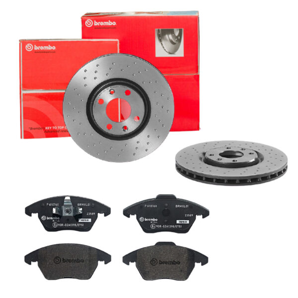 BREMBO Bremsesæt, skivebremser sk8k0f0z51 foraksel perforeret/ventileret 302mm 26mm for PEUGEOT CITROËN PEUGEOT (DF-PSA) DS