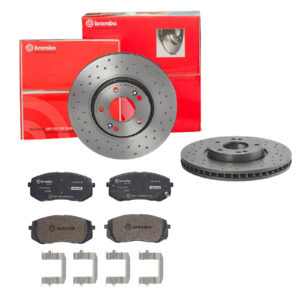 BREMBO Bremsesæt, skivebremser sk8k0f1013 foraksel perforeret/ventileret 300mm 28mm for HYUNDAI KIA KIA (DYK) HYUNDAI (BEIJING)