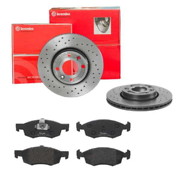 BREMBO Bremsesæt, skivebremser sk8k0f1579 foraksel perforeret/ventileret 260mm 22mm for DACIA NISSAN RENAULT