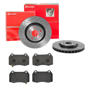 BREMBO Bremsesæt, skivebremser sk8k0f1963 foraksel perforeret/ventileret 324mm 30mm for NISSAN HONDA