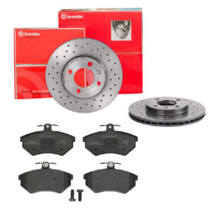 BREMBO Bremsesæt, skivebremser sk8k0f1b61 foraksel perforeret/ventileret 256mm 20mm for VW (FAW) VW SEAT AUDI CHERY