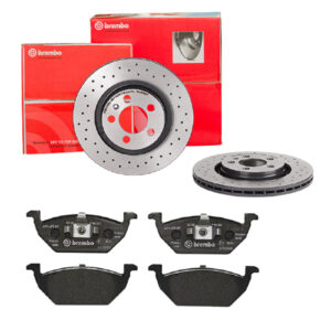 BREMBO Bremsesæt, skivebremser sk8k0f1bm7 foraksel perforeret/ventileret 280mm 22mm for VW (FAW) SKODA SEAT VW AUDI BRILLIANCE VW (SVW) SKODA (SVW)