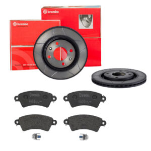 BREMBO Bremsesæt, skivebremser sk8k0f1d75 foraksel lukket 266mm 20mm for CITROËN PEUGEOT