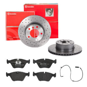 BREMBO Bremsesæt, skivebremser sk8k0f1og5 foraksel perforeret/ventileret 296mm 22mm for BMW