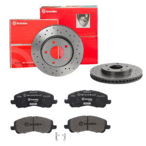 BREMBO Bremsesæt, skivebremser sk8k0f1xu5 foraksel perforeret/ventileret 276mm 26mm for CHRYSLER BAIC WEIWANG PEUGEOT CITROËN LANCIA MITSUBISHI DODGE
