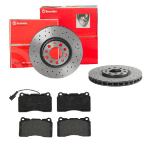 BREMBO Bremsesæt, skivebremser sk8k0f2075 foraksel perforeret/ventileret 305mm 28mm for ALFA ROMEO FIAT (GAC) LANCIA MASERATI DODGE CHRYSLER