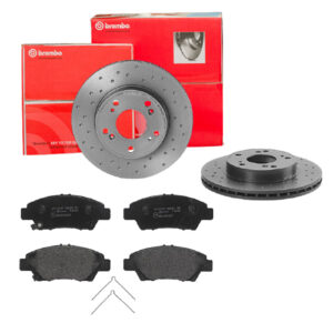 BREMBO Bremsesæt, skivebremser sk8k0f20n1 foraksel perforeret/ventileret 262mm 21mm for HONDA HONDA (GAC) HONDA (DONGFENG)