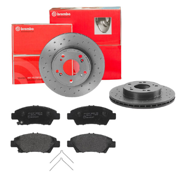 BREMBO Bremsesæt, skivebremser sk8k0f20n1 foraksel perforeret/ventileret 262mm 21mm for HONDA HONDA (GAC) HONDA (DONGFENG)