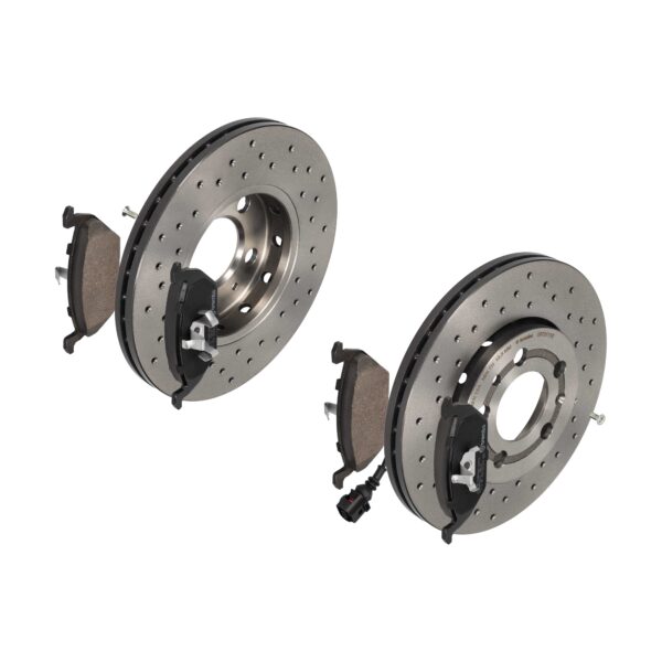 BREMBO Bremsesæt, skivebremser sk8k0f24r5 foraksel perforeret/ventileret 256mm 22mm for ROEWE (SAIC) AUDI VW SKODA SEAT VW (SVW) VW (FAW)
