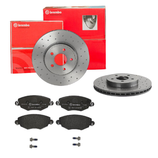 BREMBO Bremsesæt, skivebremser sk8k0f2705 foraksel perforeret/ventileret 300mm 24mm for FORD JAGUAR