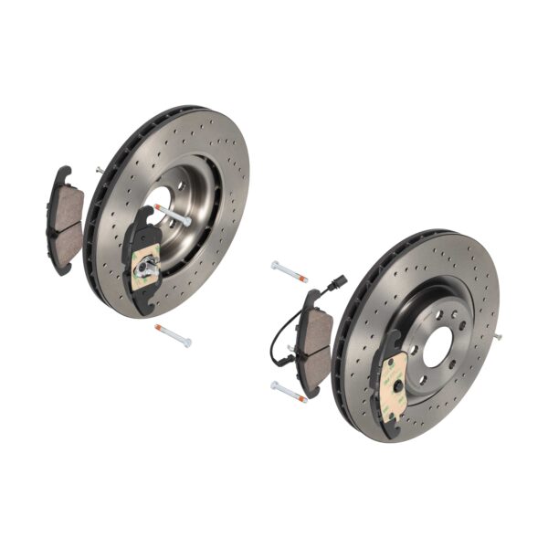 BREMBO Bremsesæt, skivebremser sk8k0f2985 foraksel perforeret/ventileret 345mm 29mm for SKODA AUDI VW VW (SVW) AUDI (FAW) SEAT
