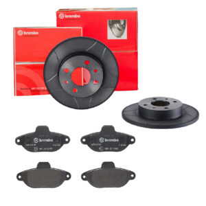 BREMBO Bremsesæt, skivebremser sk8k0f2hh7 bagaksel lukket 240mm 11mm for FORD FIAT ABARTH ZASTAVA ALFA ROMEO