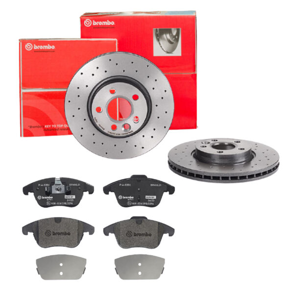 BREMBO Bremsesæt, skivebremser sk8k0f2l95 foraksel perforeret/ventileret 300mm 28mm for FORD MG (SAIC) VOLVO VOLVO ASIA LAND ROVER